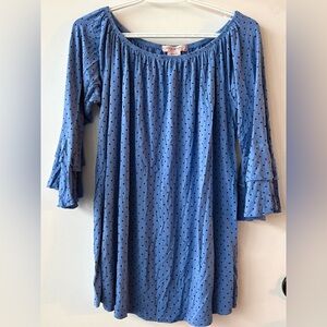 🔥In Every Story Blue Polka Dot Top